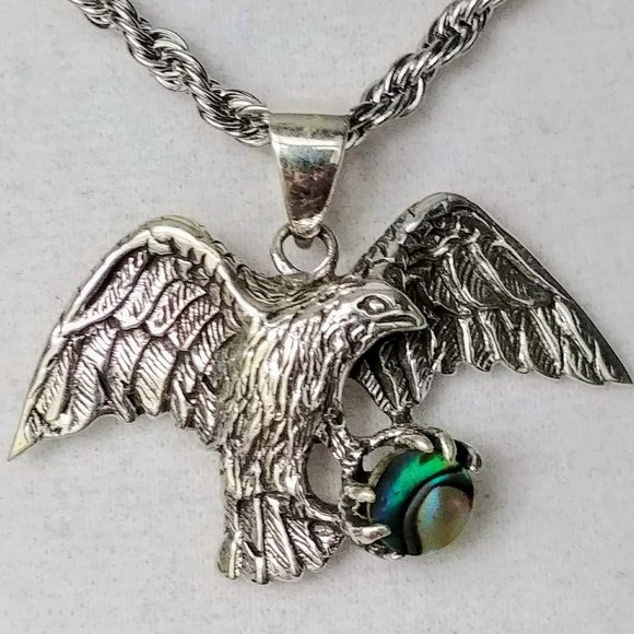 The Girl With Kaleidoscope Eyes Other - American Eagle Abalone Pendent